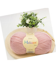 Melissa Lana Fina Hilo 100% Acrilico Ovillo de Lana (1u * 100g) Premium para DIY Tejer y Ganchillo,350m