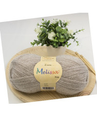 Melissa Lana Fina Hilo 100% Acrilico Ovillo de Lana (1u * 100g) Premium para DIY Tejer y Ganchillo,350m