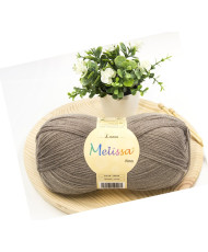 Melissa Lana Fina Hilo 100% Acrilico Ovillo de Lana (1u * 100g) Premium para DIY Tejer y Ganchillo,350m