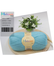 Melissa Lana Fina Hilo 100% Acrilico Ovillo de Lana (1u * 100g) Premium para DIY Tejer y Ganchillo,350m