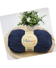 Melissa Lana Fina Hilo 100% Acrilico Ovillo de Lana (1u * 100g) Premium para DIY Tejer y Ganchillo,350m