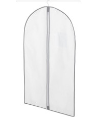 Funda para ropa, Blanco, 60 x 0.2 x H.137 cm