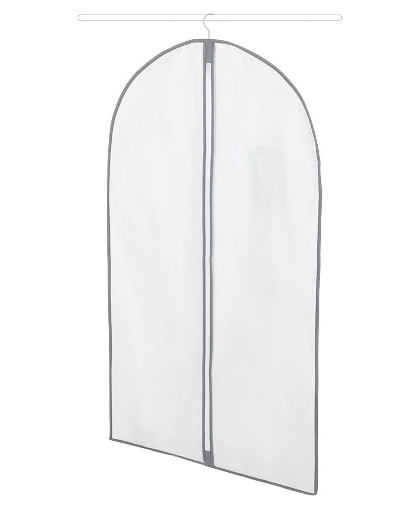 Funda para ropa, Blanco, 60 x 0.2 x H.137 cm