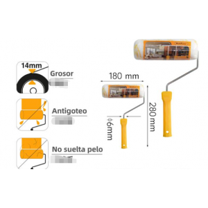 rodillo Para PINTA 18CM AMARILLO
