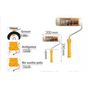 rodillo para Pinta 20CM  Amarillo