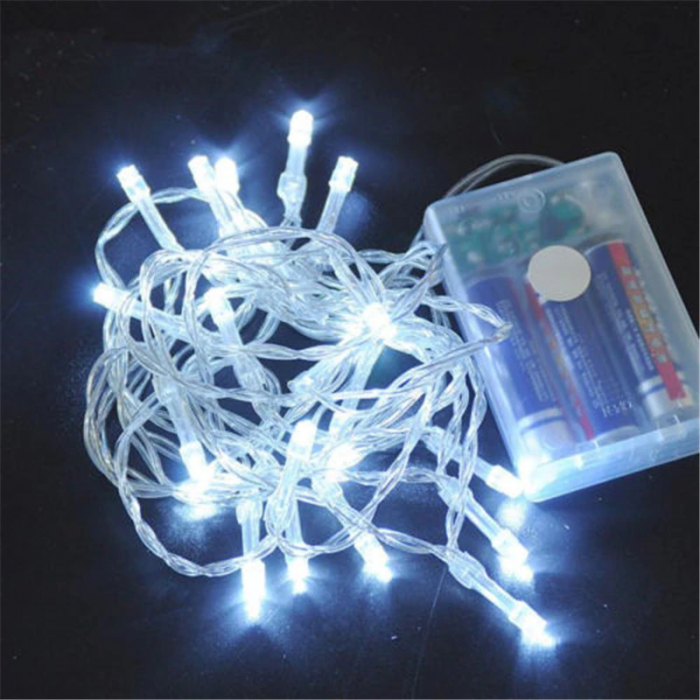 GUIRNALDA DE BATERIA COLOR BLANCO 3.5M  35LED  MAX 0.6W