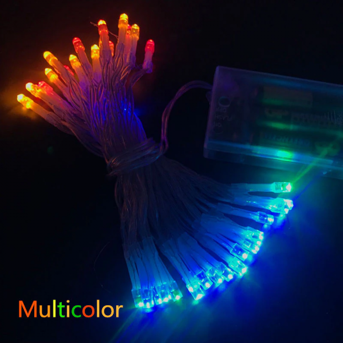 GUIRNALDA DE BATERIA 5M 50LED  COLOR