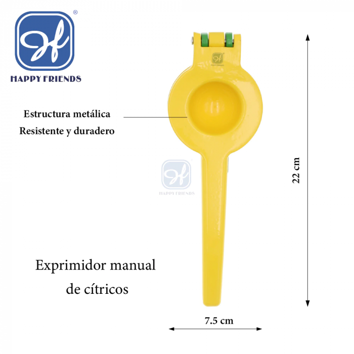 Exprimidor Manual 2 en 1 para Limones y Naranjas, Acero Inoxidable