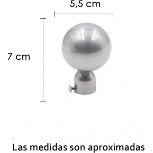 BARRA DE CORTINA 160-300CM PLATA