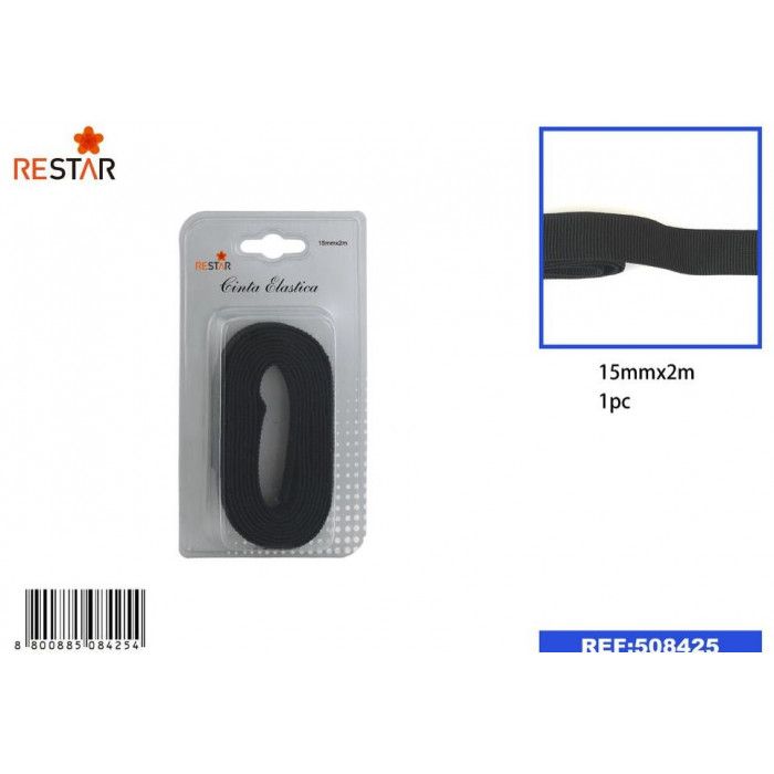 Cinta elastico 1.5x2m negro