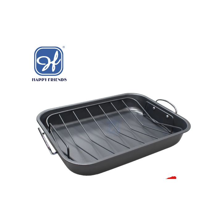 Rustidera Rectangular de Acero al Carbono para Horno