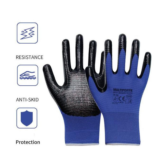 1 Pares Guantes de jardinería, protección recubierta de látex