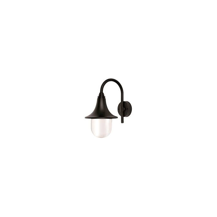 Aplique campana negro para exterior E27 60W