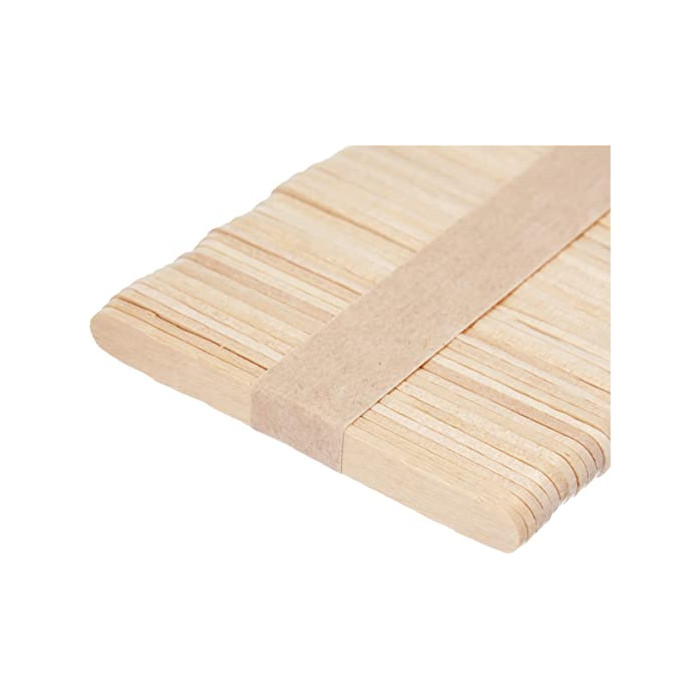 50 palillos de madera, 15 cm de largo, 1 cm de ancho, mangos de madera para manualidades