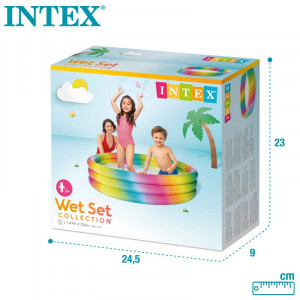 Piscina hinchable infantil INTEX multicolor  Ø147x33cm