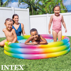 Piscina hinchable infantil INTEX multicolor  Ø147x33cm