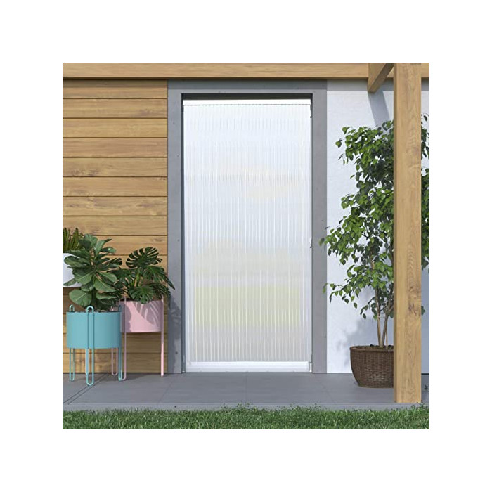  WBBML Cortina de puerta de tira transparente para parabrisas  con 50% superposición resistente a los arañazos, cortinas de exterior, para  jardín, patio, personalizable (color: 0.075 in, tamaño:  1.05x2.3m/3.44x7.54ft) : Patio, Césped