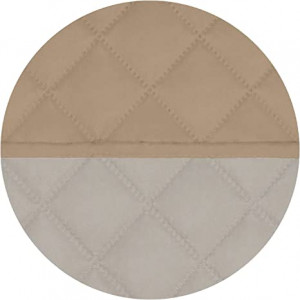 Funda Cubre Sofá Reversible,Dispone Todas Medidas , Protector para Sofás Acolchado Fabricado en España. (2 PLAZAS 110CM, Beige)