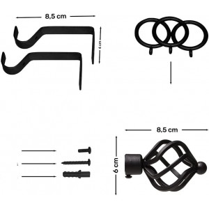 Barra cortinas extensible de 160 a 310cm, valida para techo y pared. - Diferentes modelos y colores- Barra cortinas salón,