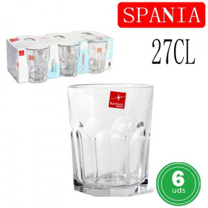 Vaso Spania Agua 27cl  6u