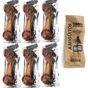 Hueso Jamon para Perros Natural al Vacio Grande Fortalecedor de Dientes Stick Dental Dog Snack 20 cm