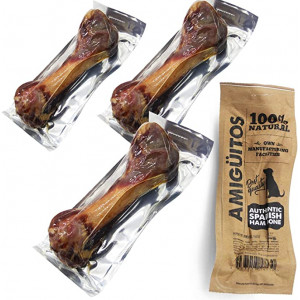 Hueso Jamon para Perros Natural al Vacio Grande Fortalecedor de Dientes Stick Dental Dog Snack 20 cm