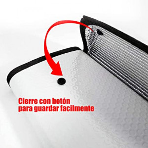 Enerfero Parasol para Coche Delantero，Parasol de Ventana Delantera Parasol Luna de Coche Metalizado