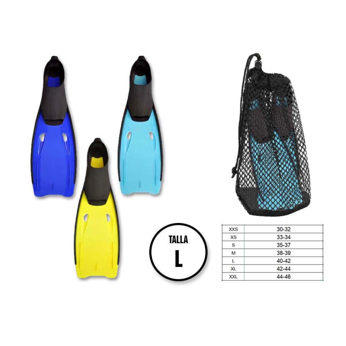 Aletas de Snorkeling Unisex Adulto L Tamaño:40-42